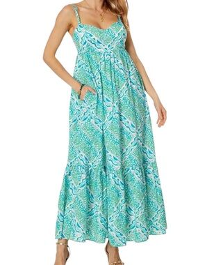 NWT Lilly Pulitzer Heidi Cotton Maxi Dress size 14